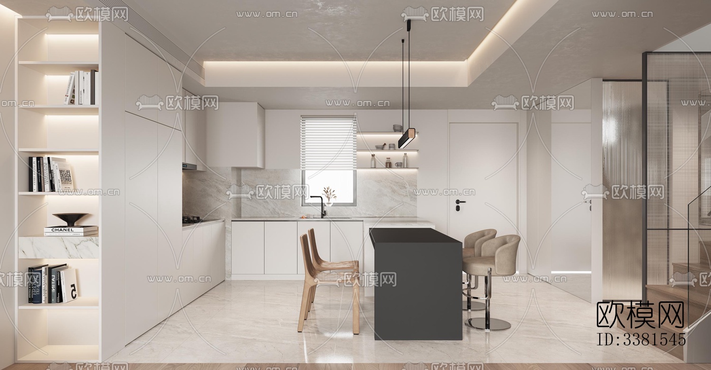 现代别墅效果图下载（渲染图8）