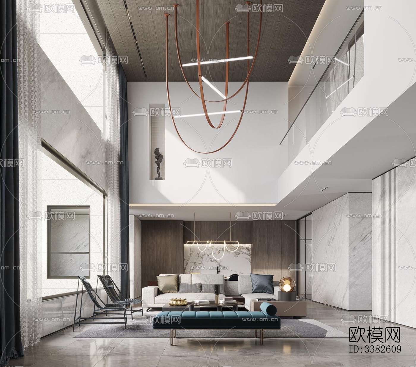 现代别墅效果图下载（渲染图16）