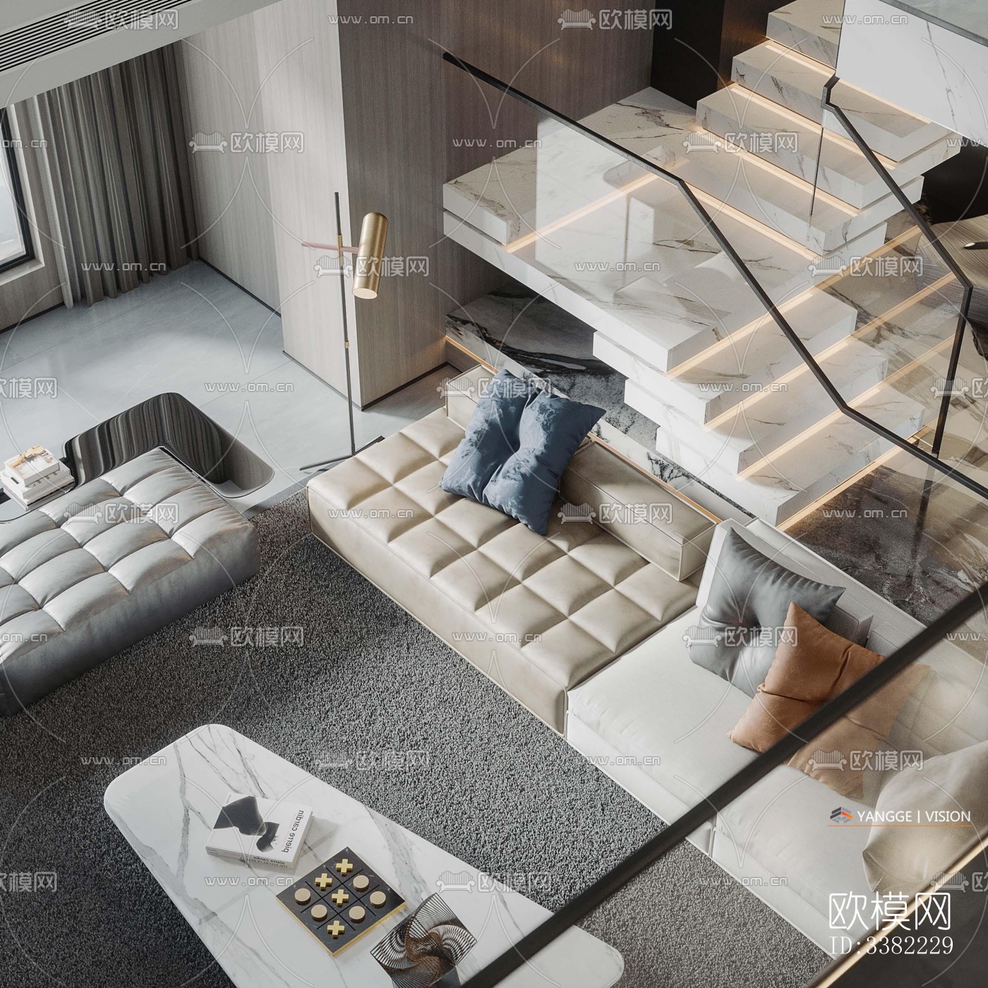 现代别墅效果图下载（渲染图2）