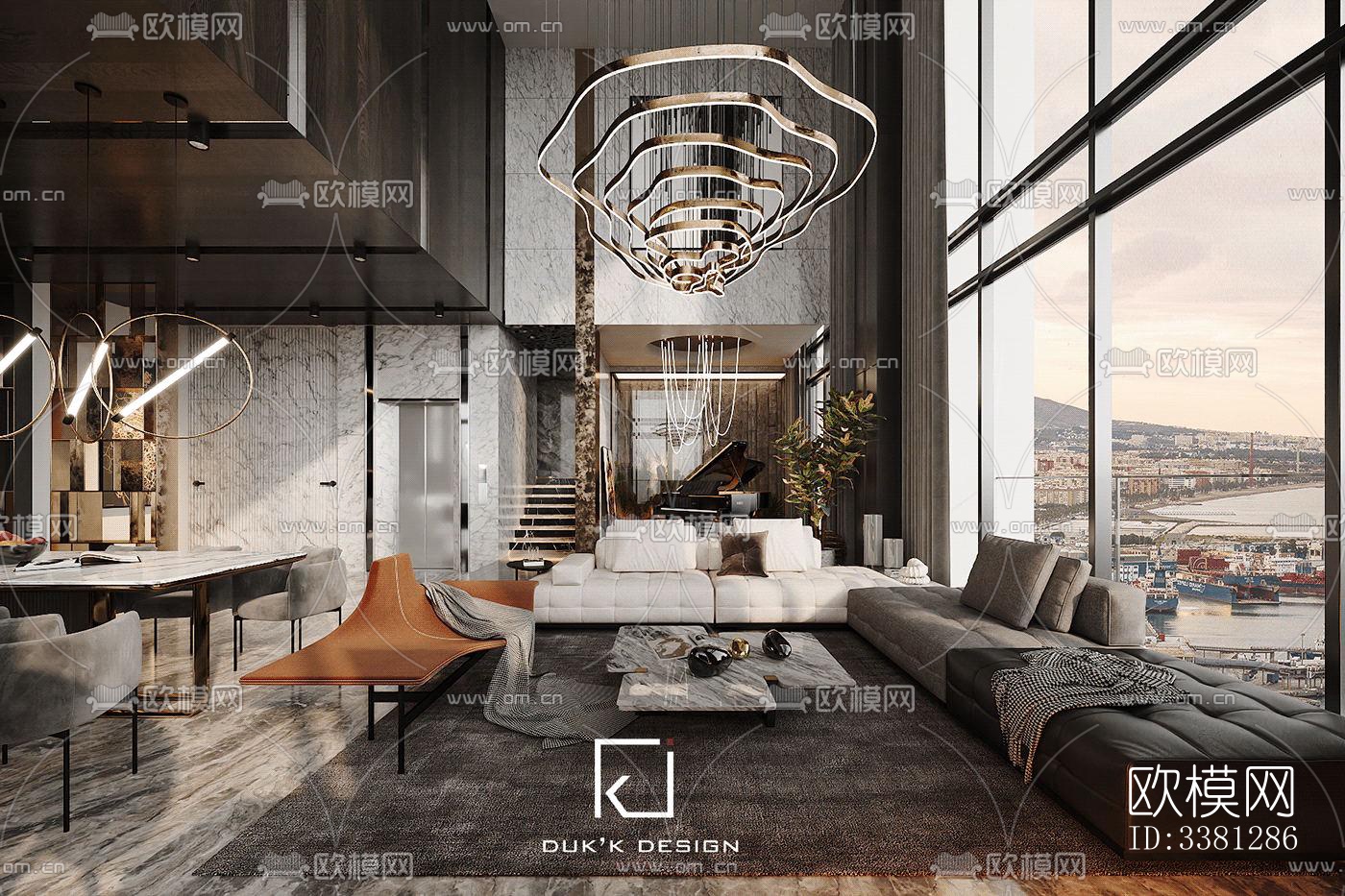 现代别墅效果图下载（渲染图3）