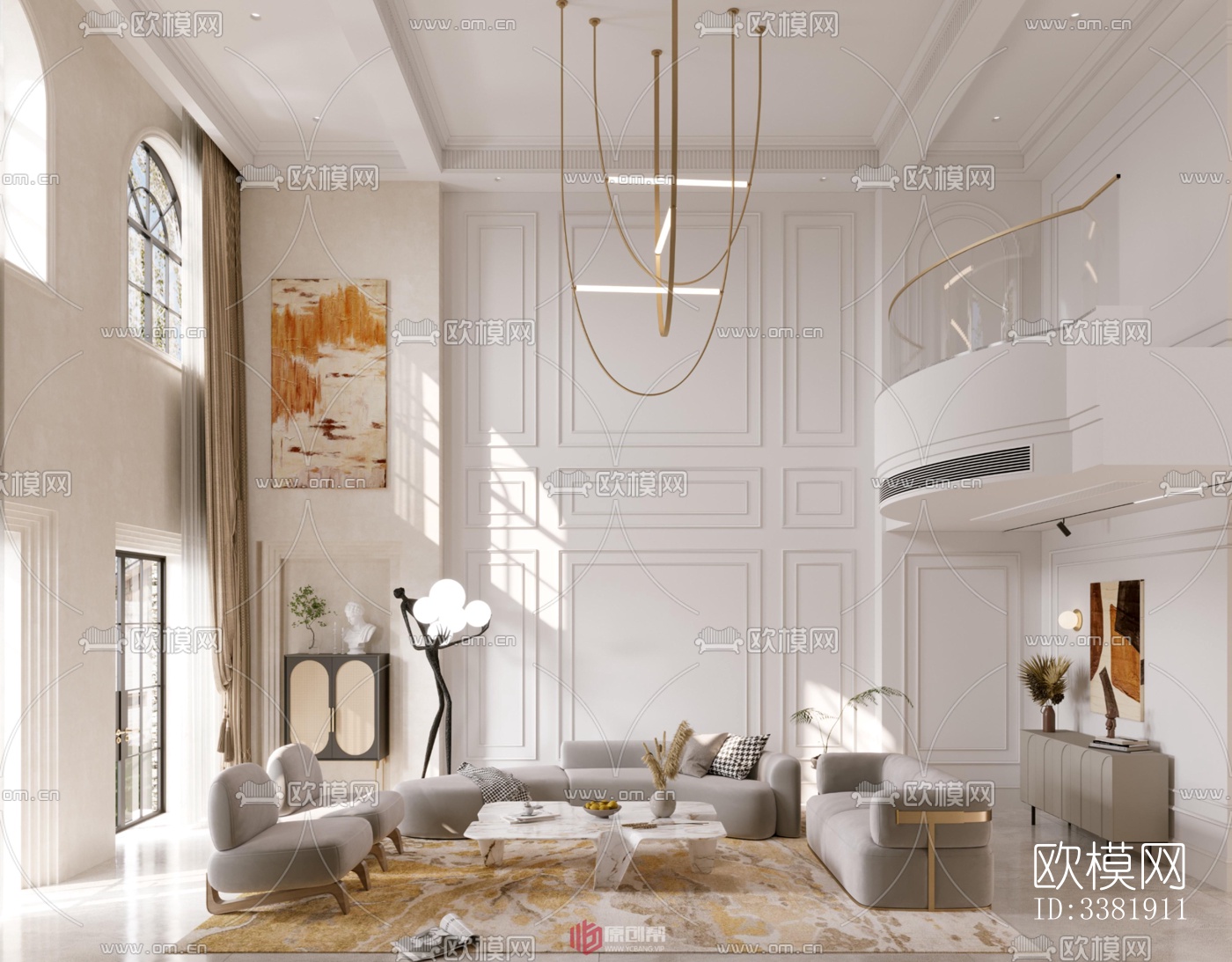 现代别墅效果图下载（渲染图5）