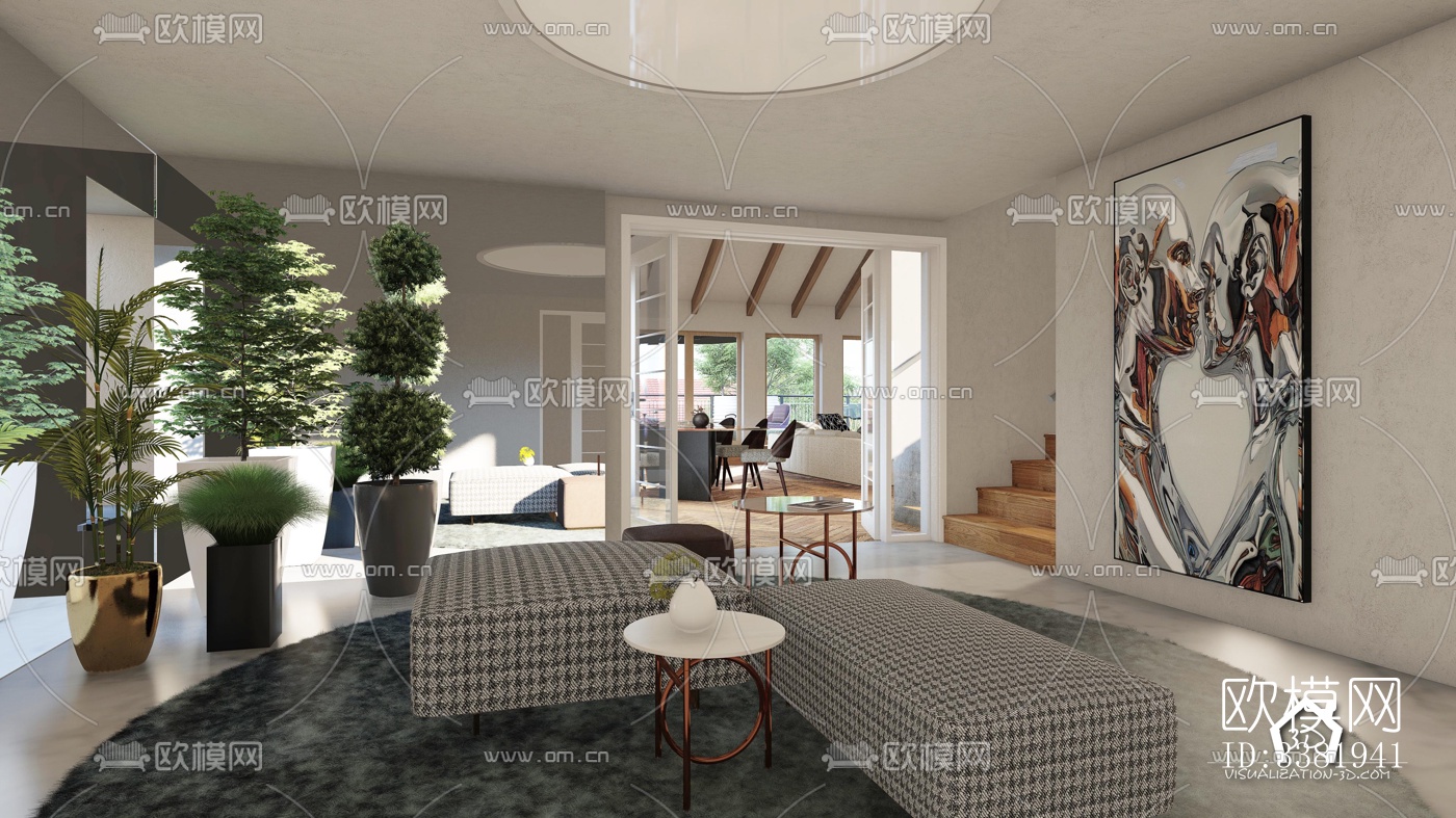 现代别墅效果图下载（渲染图11）