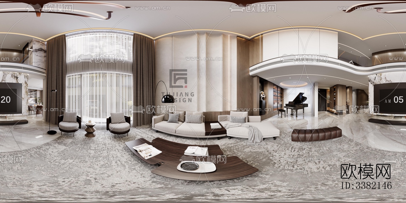 现代别墅效果图下载（渲染图8）