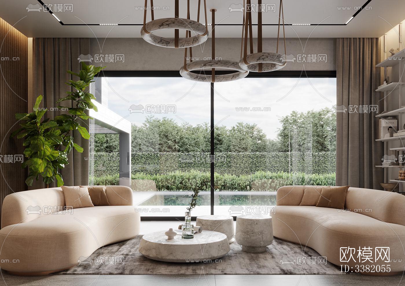 现代别墅效果图下载（渲染图9）