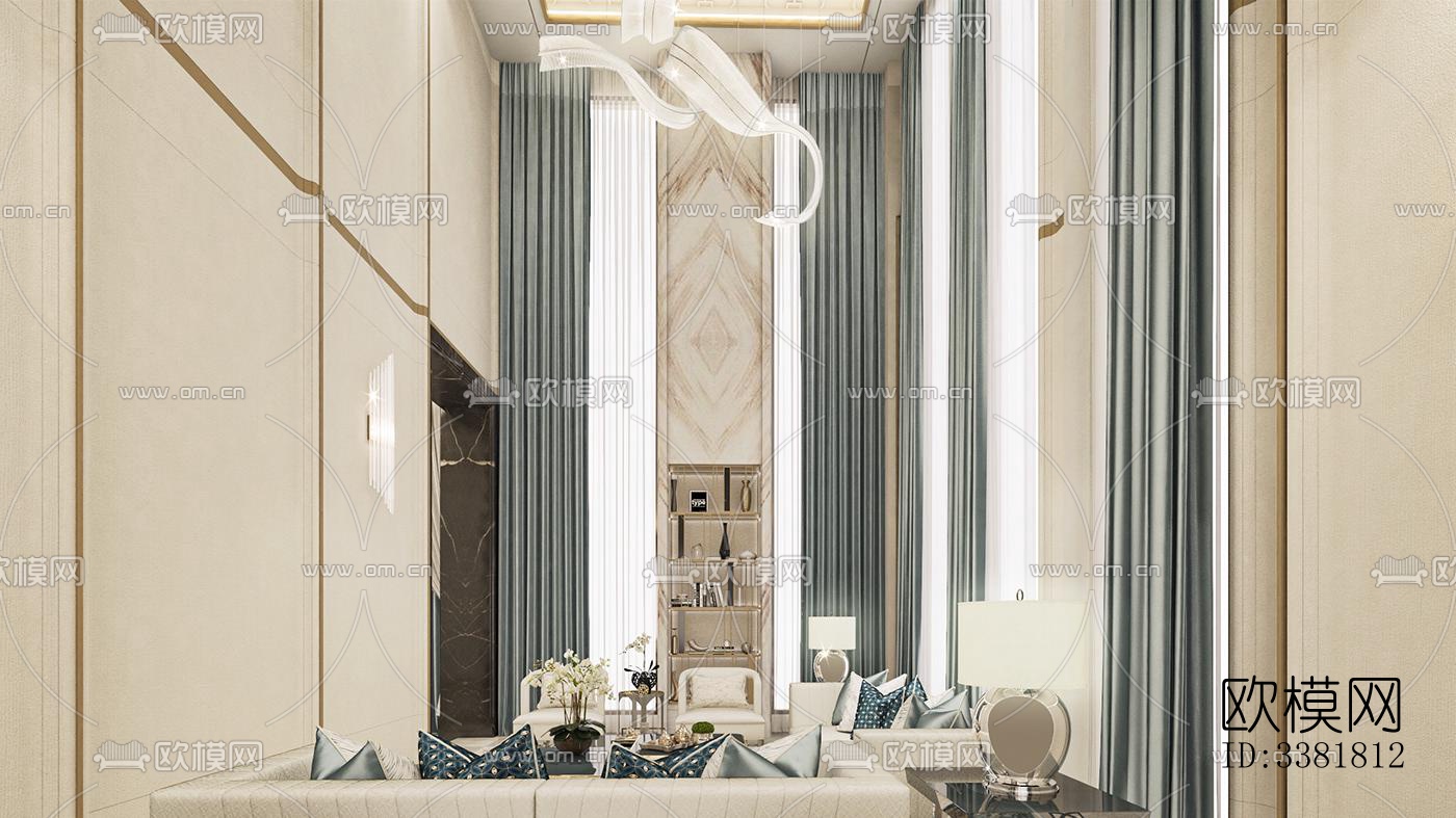 现代别墅效果图下载（渲染图9）