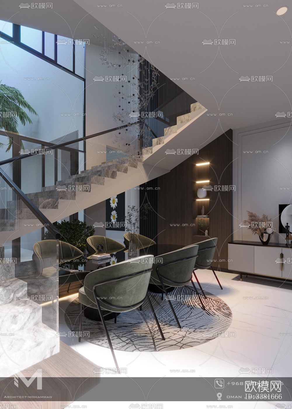 现代别墅效果图下载（渲染图4）