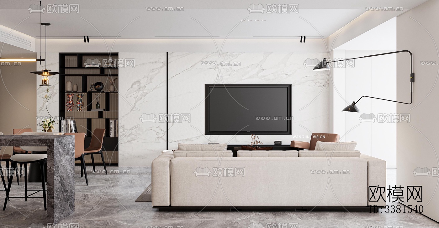 现代别墅效果图下载（渲染图4）