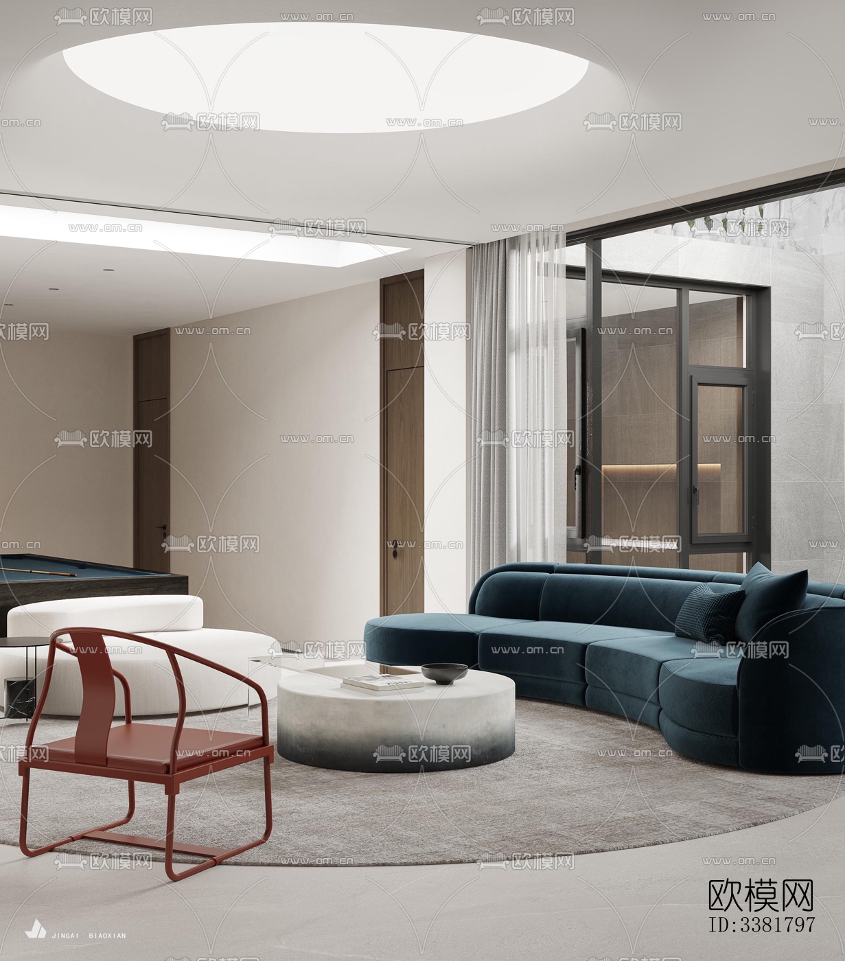 现代别墅效果图下载（渲染图1）