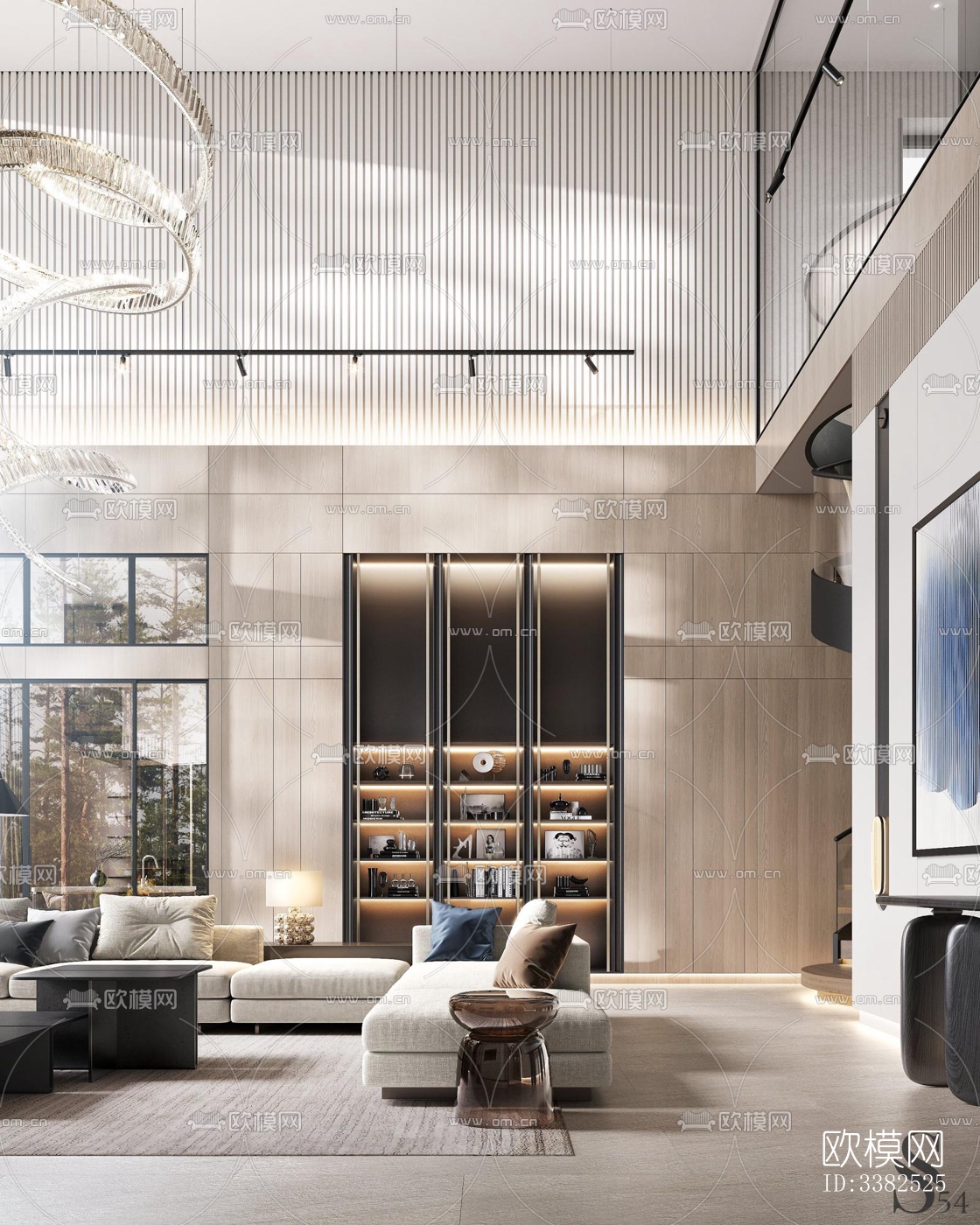 现代别墅效果图下载（渲染图2）