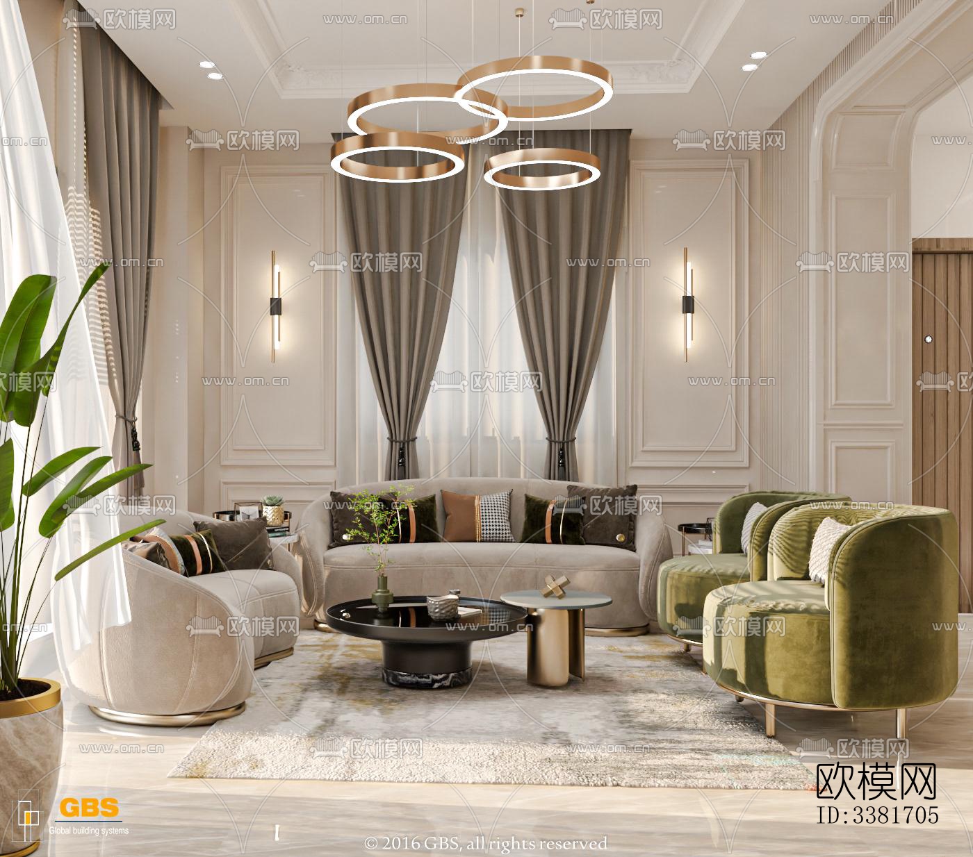 现代别墅效果图下载（渲染图1）