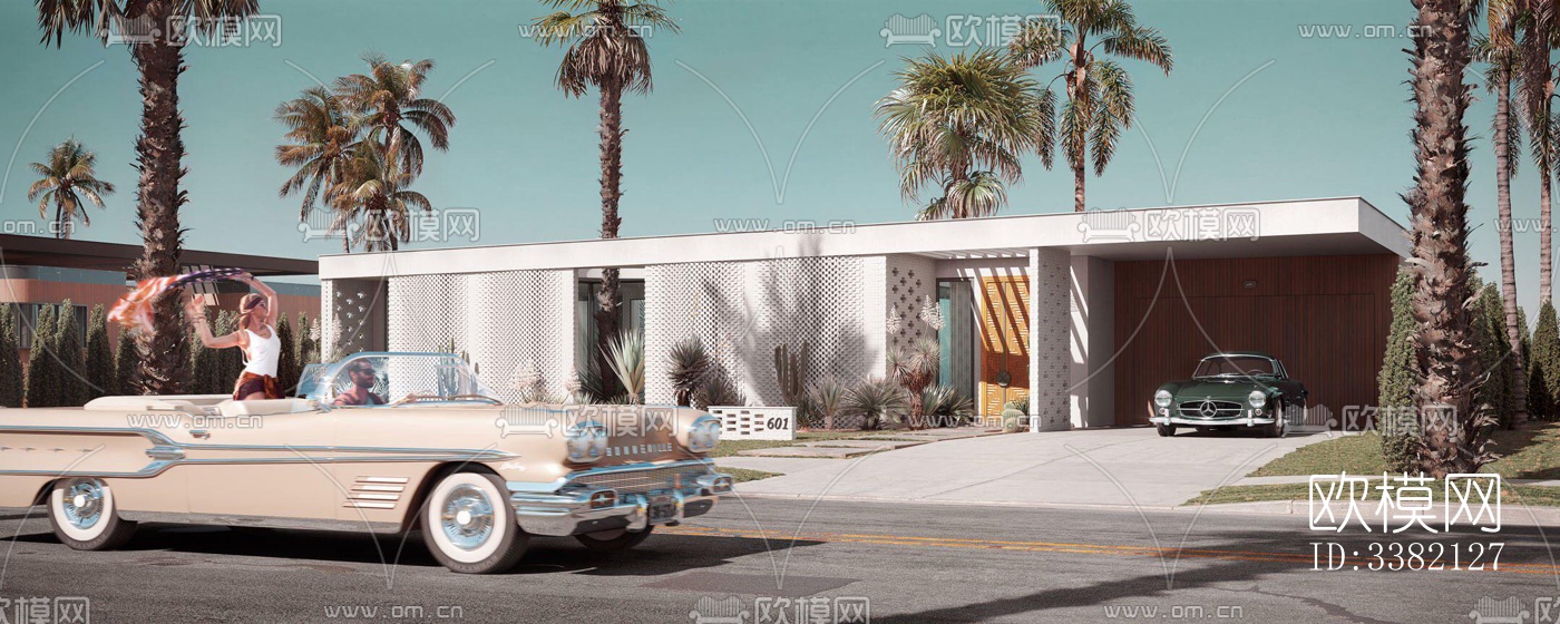 现代别墅效果图下载（渲染图5）