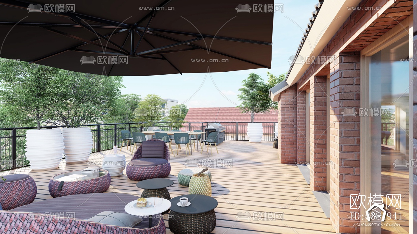 现代别墅效果图下载（渲染图2）