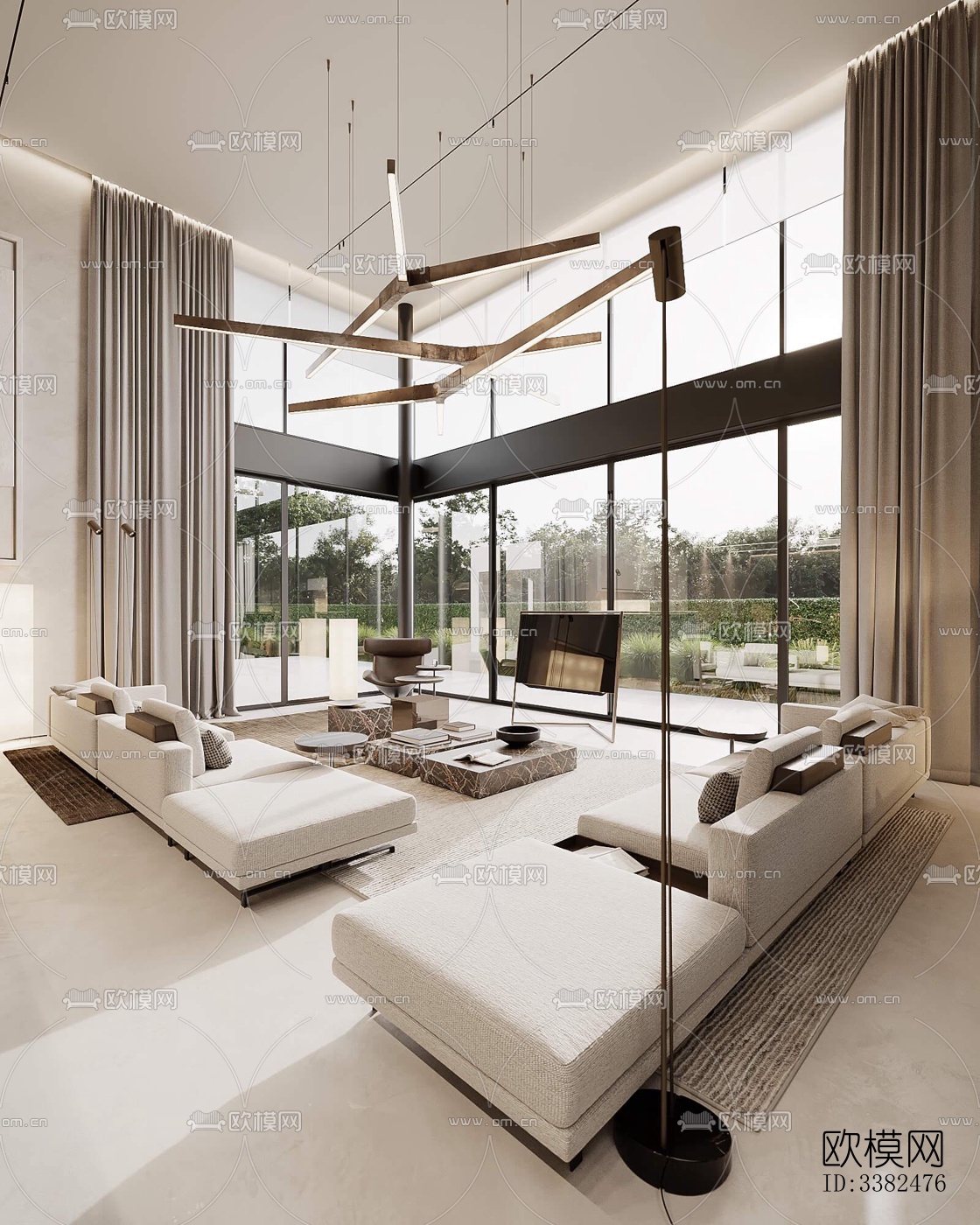 现代别墅效果图下载（渲染图12）