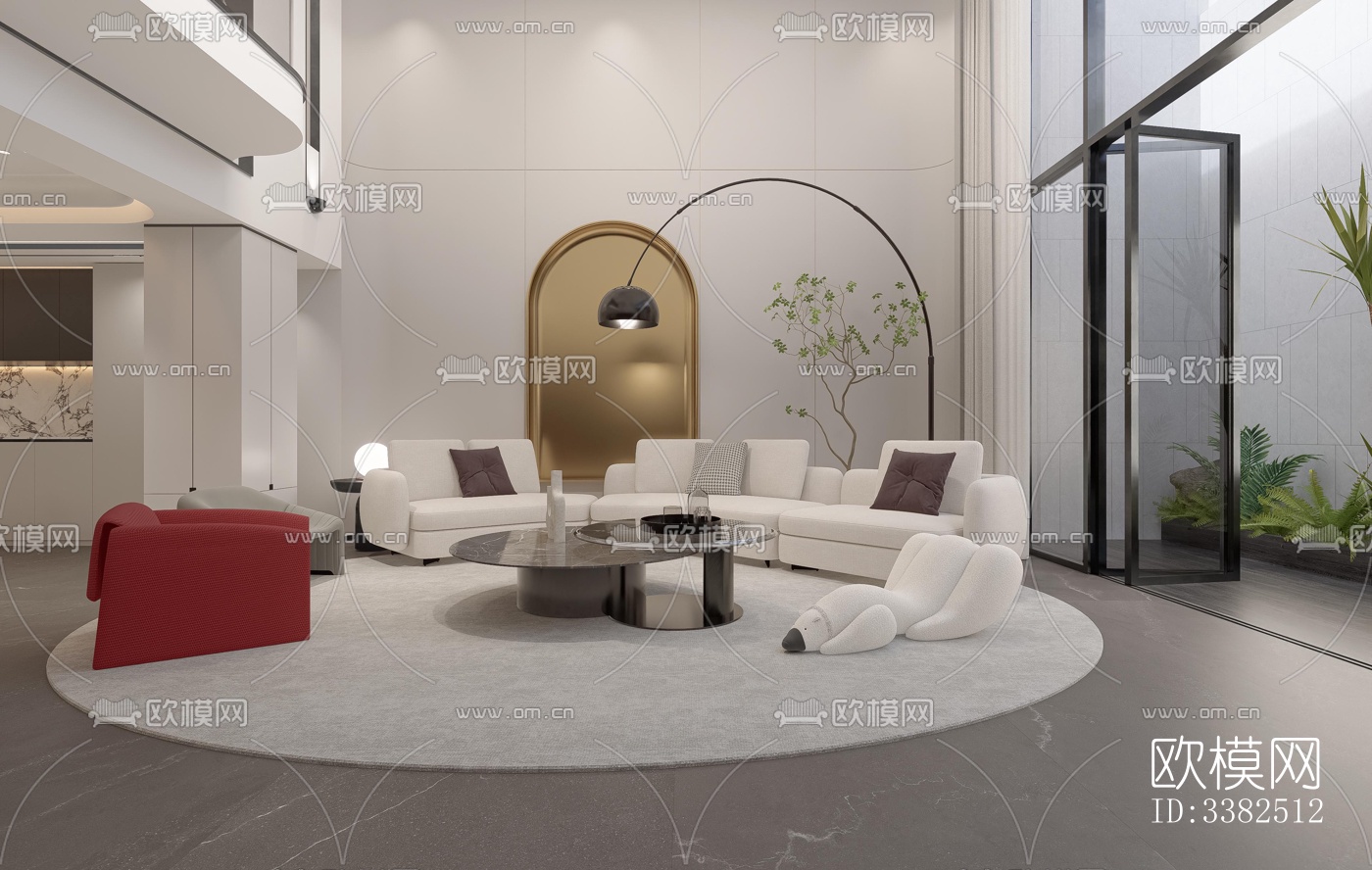 现代别墅效果图下载（渲染图8）