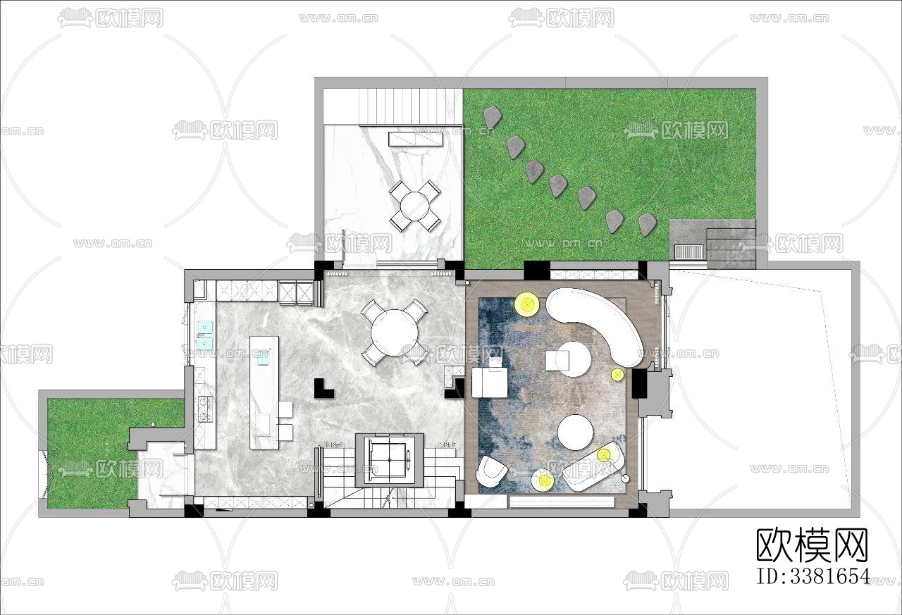 现代别墅效果图下载（渲染图6）