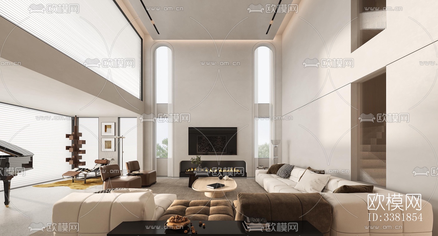 现代别墅效果图下载（渲染图12）