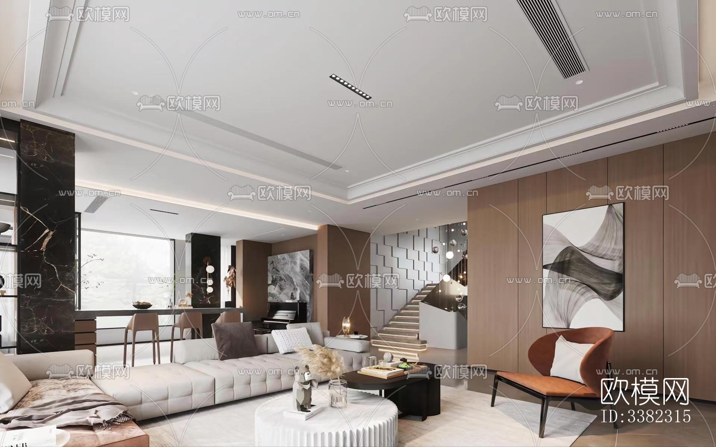 现代别墅效果图下载（渲染图11）