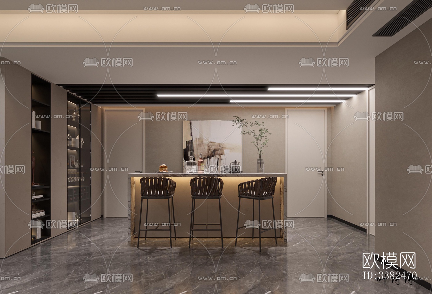 现代别墅效果图下载（渲染图3）