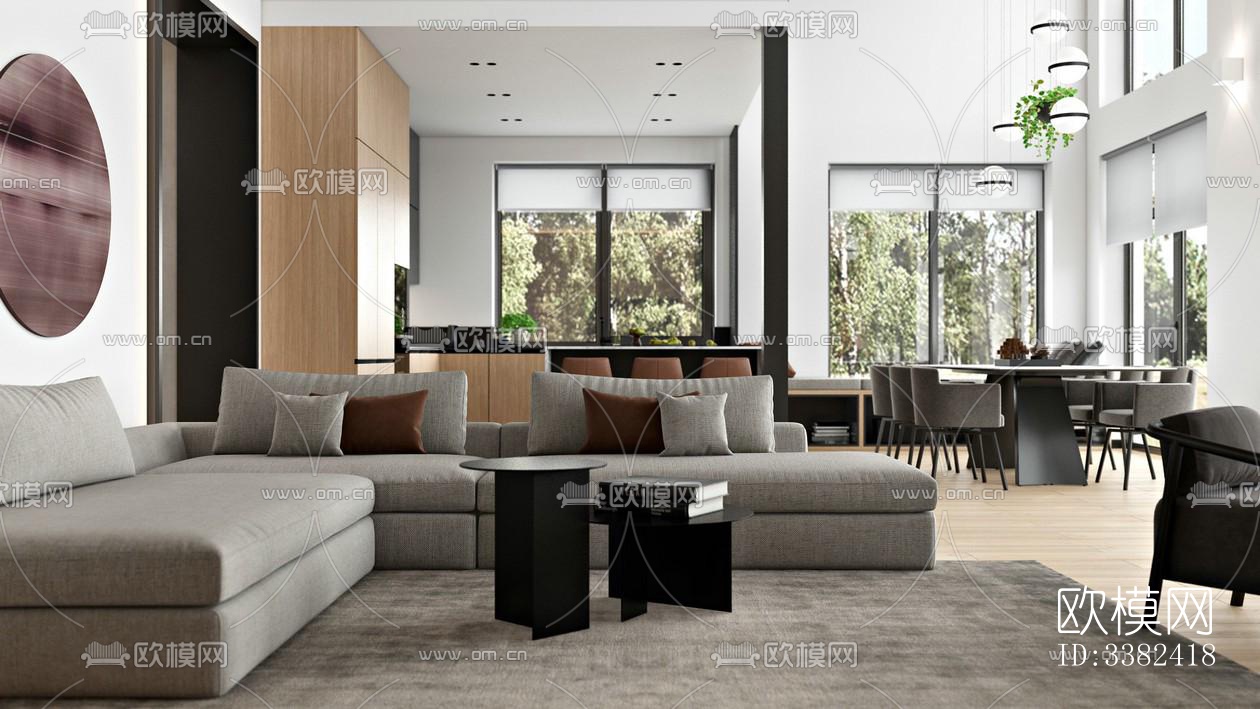 现代别墅效果图下载（渲染图11）