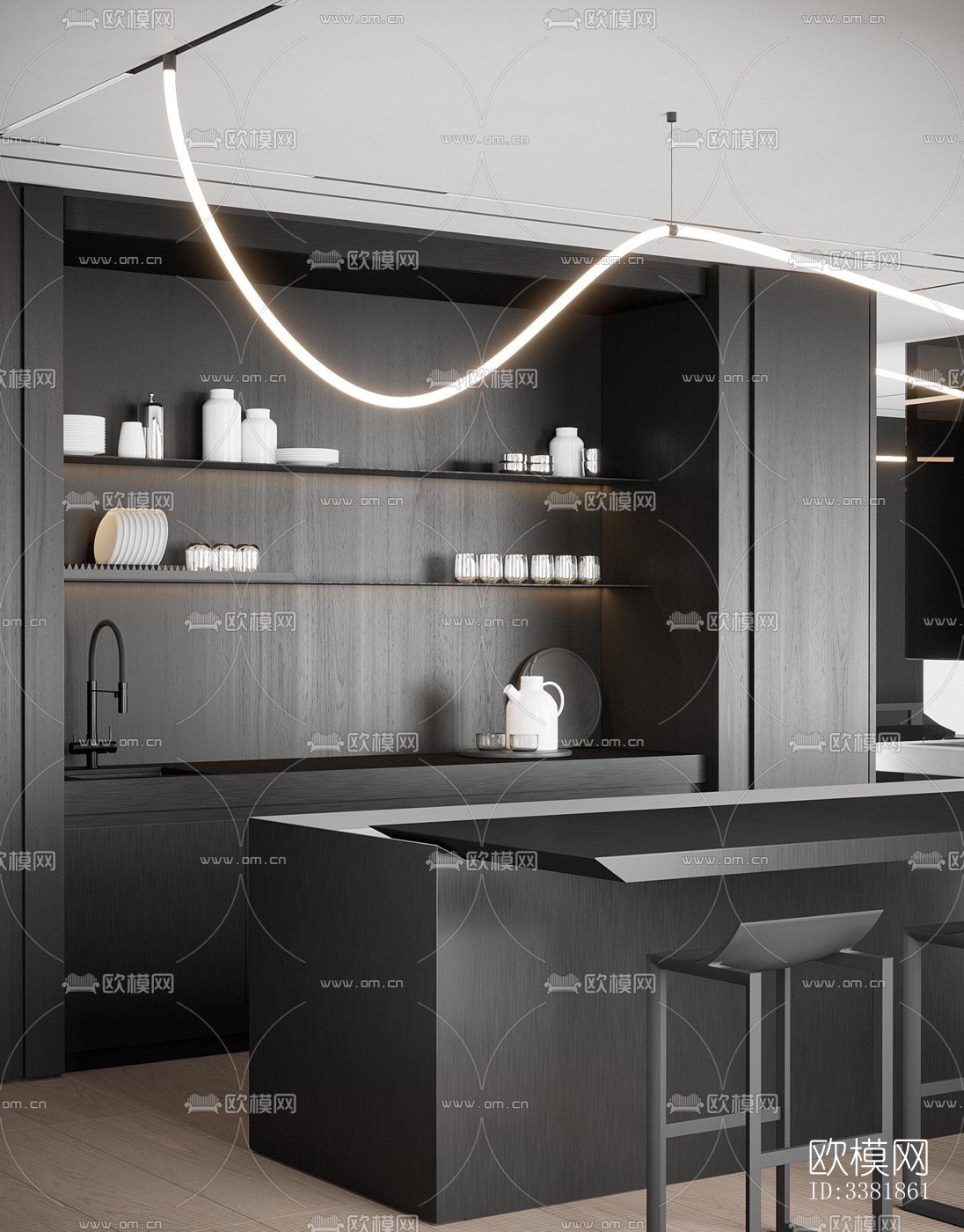 现代别墅效果图下载（渲染图17）