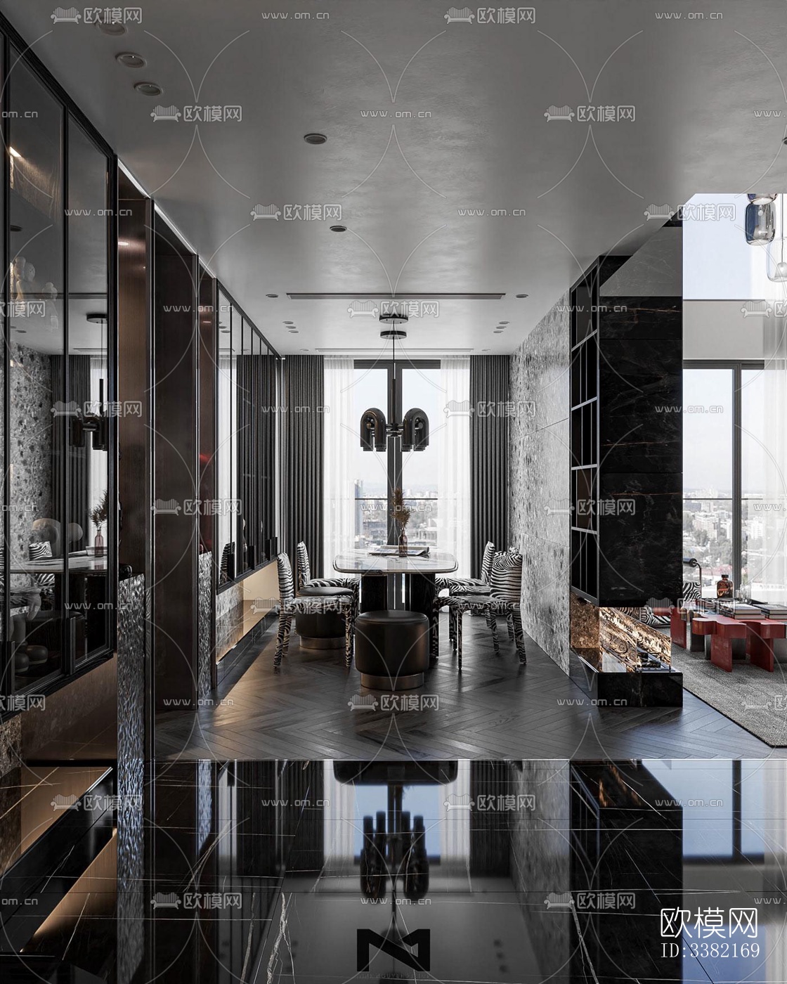 现代别墅效果图下载（渲染图10）