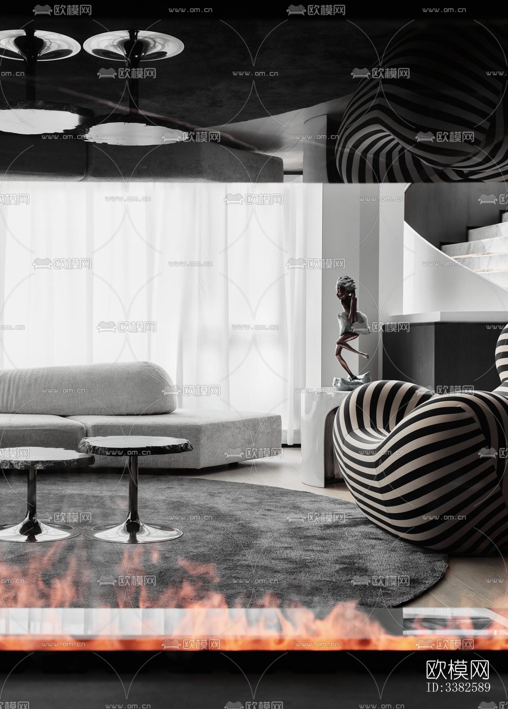 现代别墅效果图下载（渲染图12）