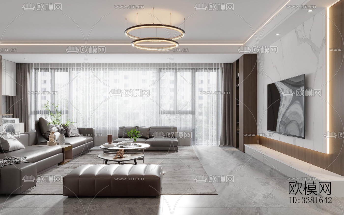 现代别墅效果图下载（渲染图7）