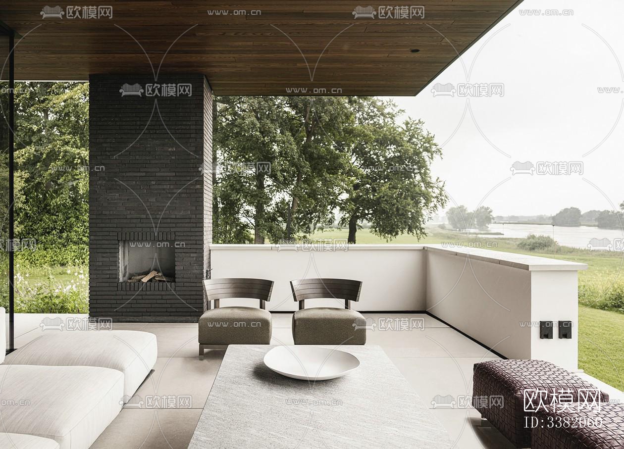 现代别墅效果图下载（渲染图7）