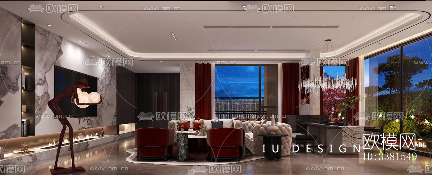 现代别墅效果图下载（渲染图8）