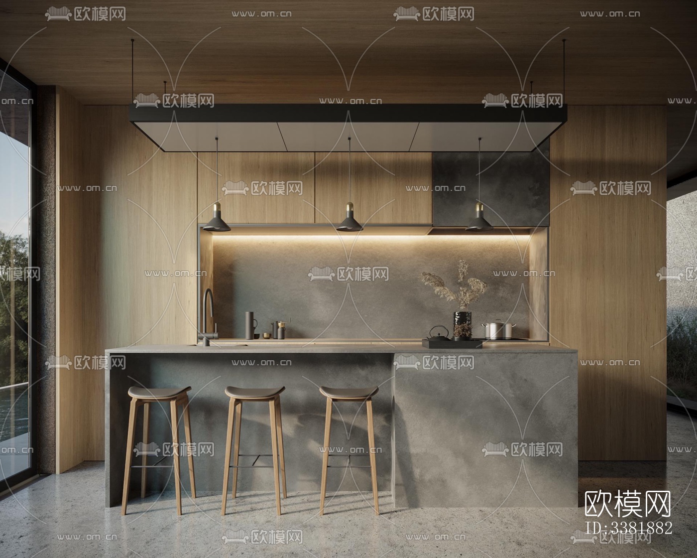 现代别墅效果图下载（渲染图12）