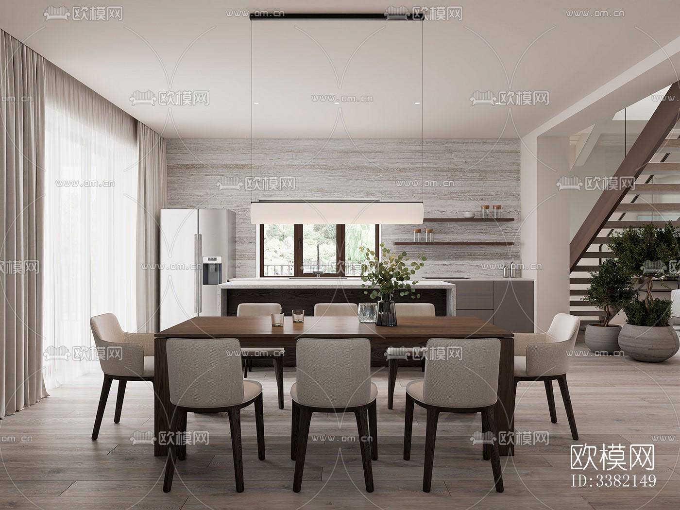 现代别墅效果图下载（渲染图16）