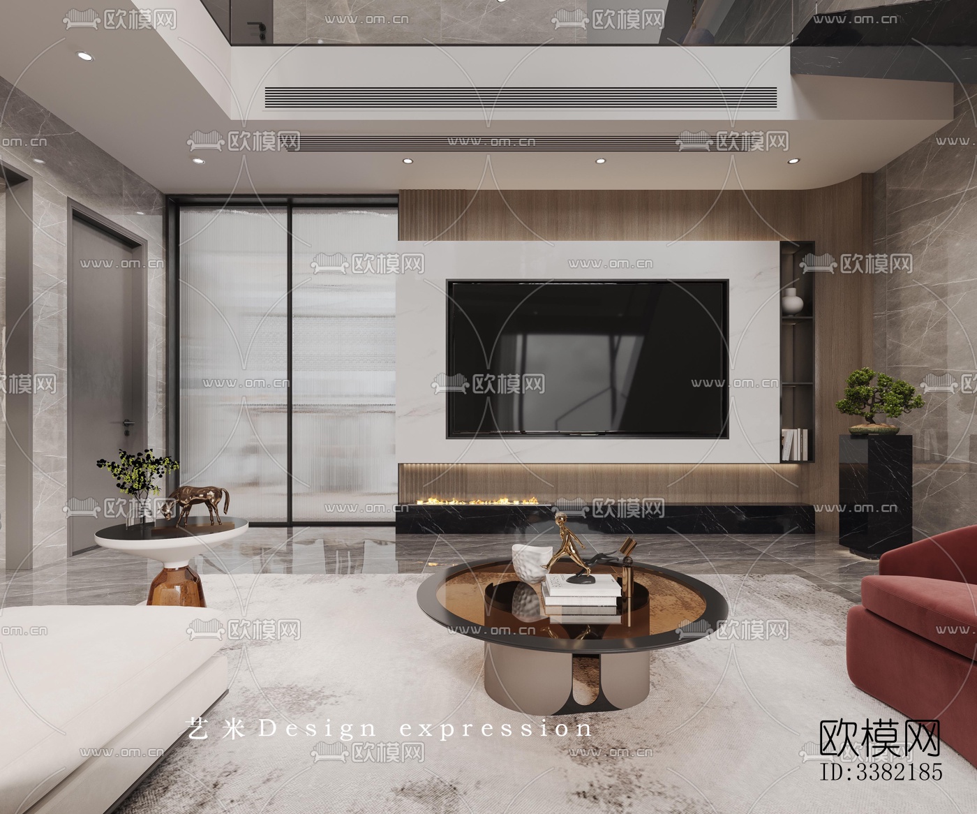 现代别墅效果图下载（渲染图1）