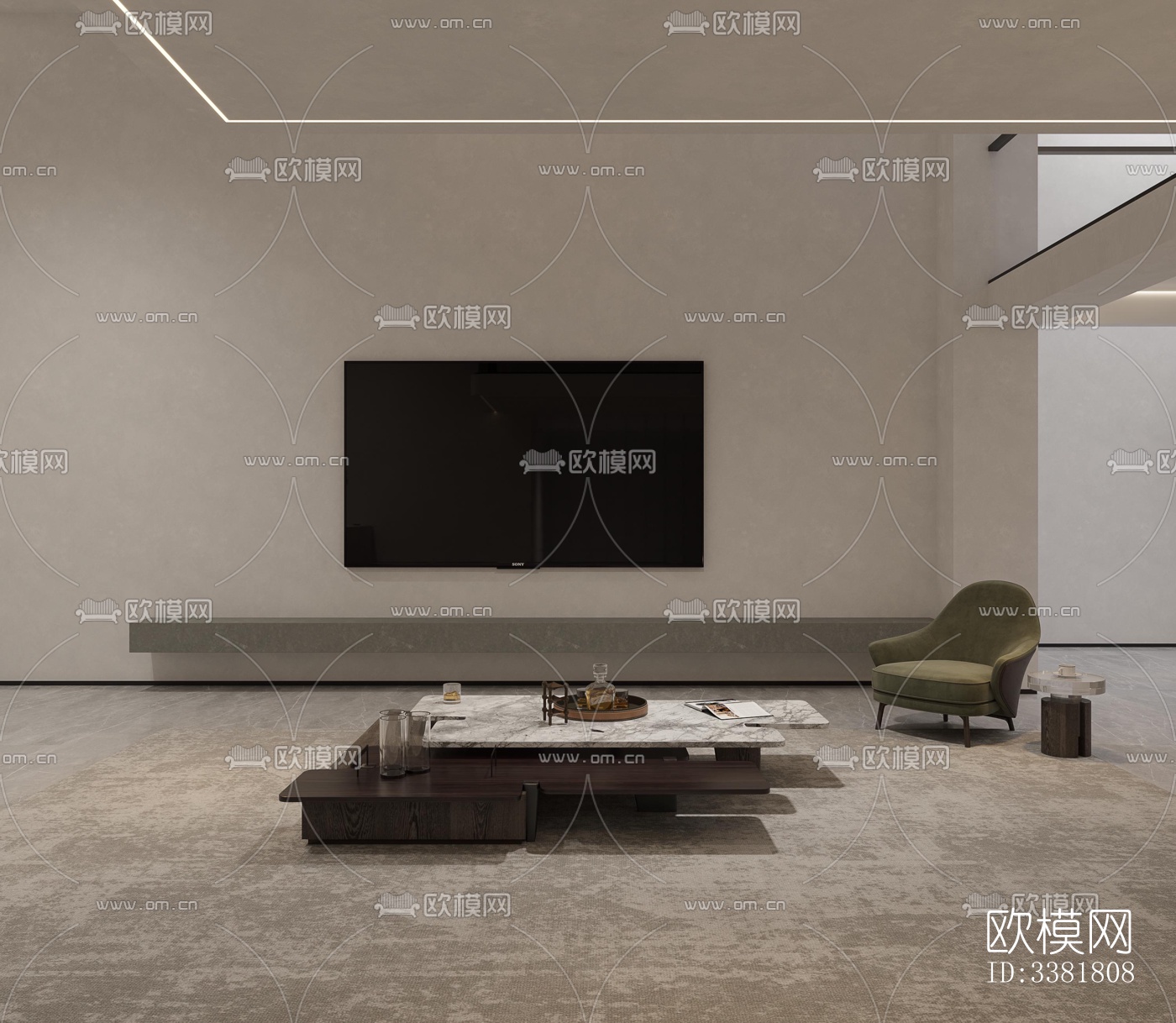 现代别墅效果图下载（渲染图2）