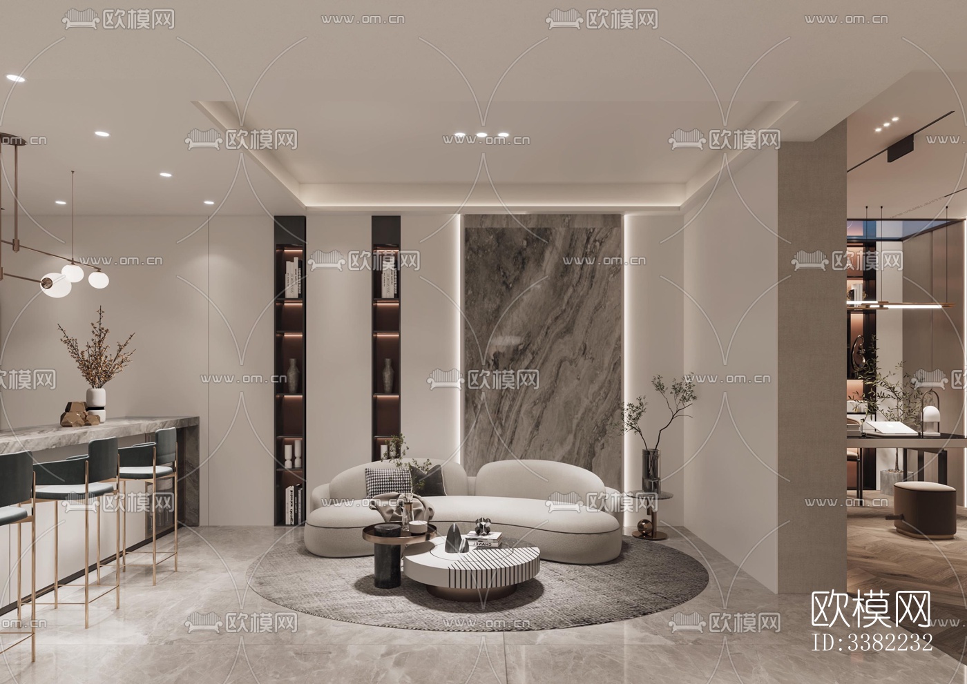 现代别墅效果图下载（渲染图12）