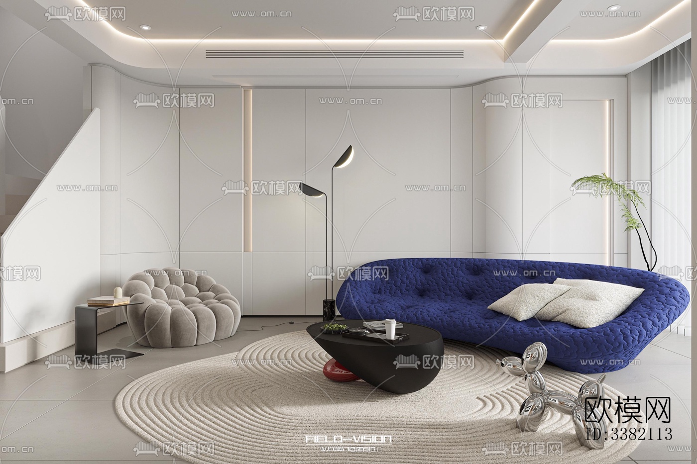 现代别墅效果图下载（渲染图8）