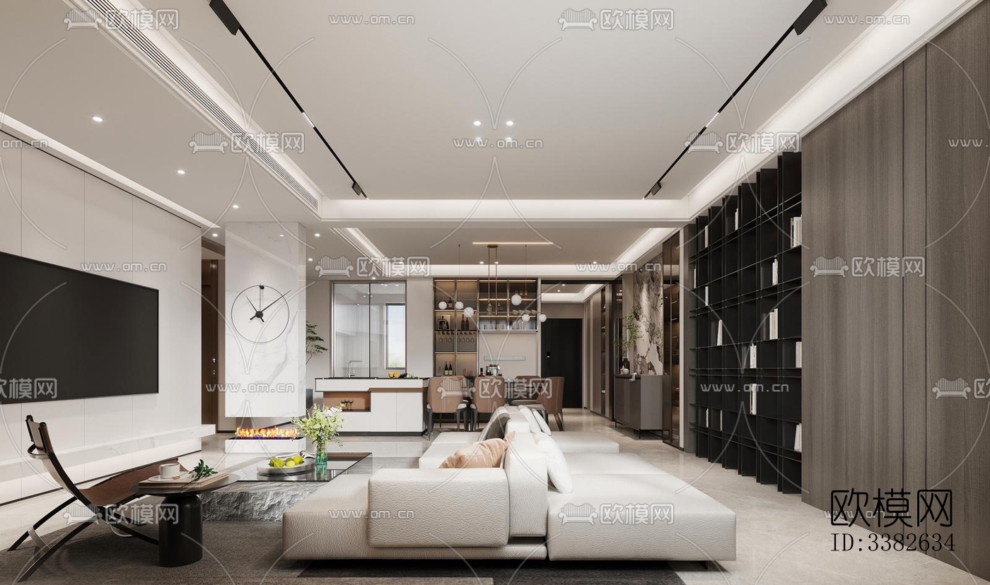 现代别墅效果图下载（渲染图2）