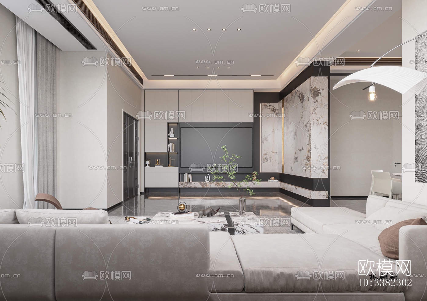 现代别墅效果图下载（渲染图2）