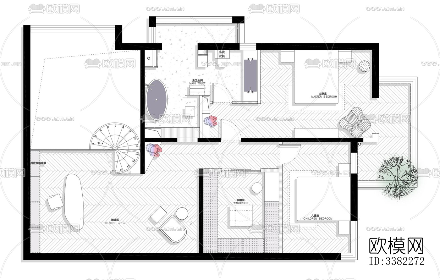 现代别墅效果图下载（渲染图2）