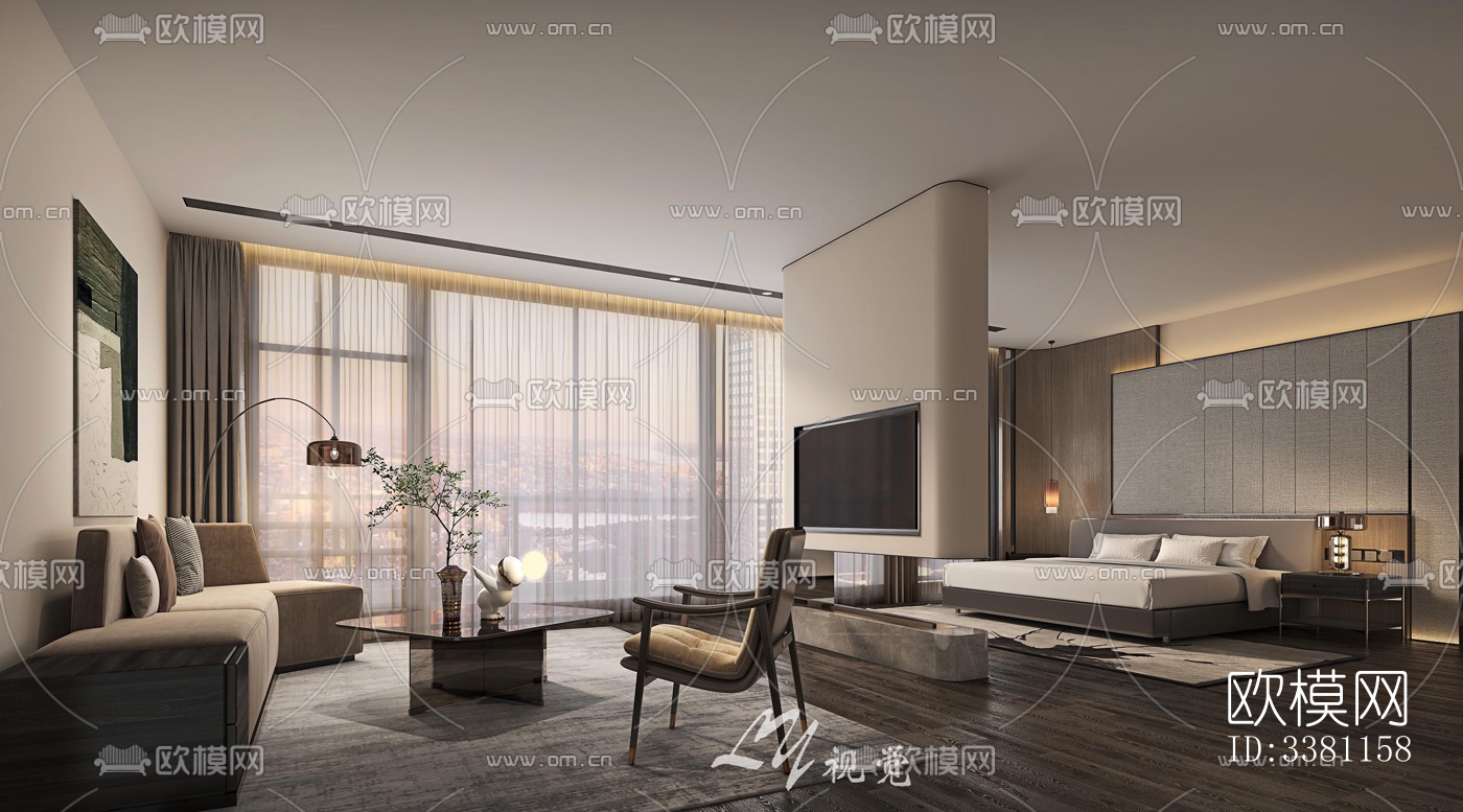 现代别墅效果图下载（渲染图12）