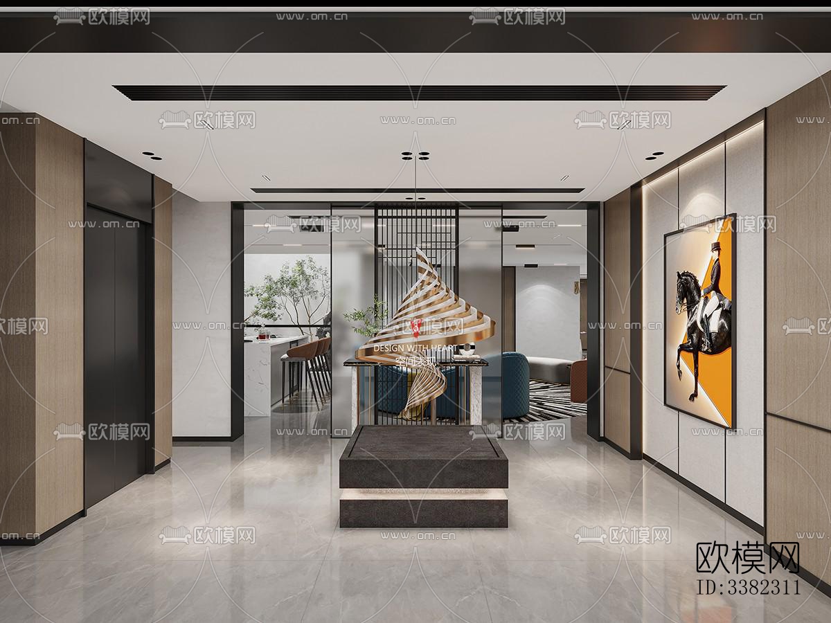 现代别墅效果图下载（渲染图7）