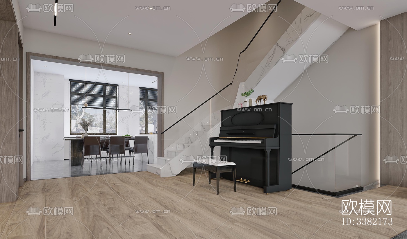 现代别墅效果图下载（渲染图9）