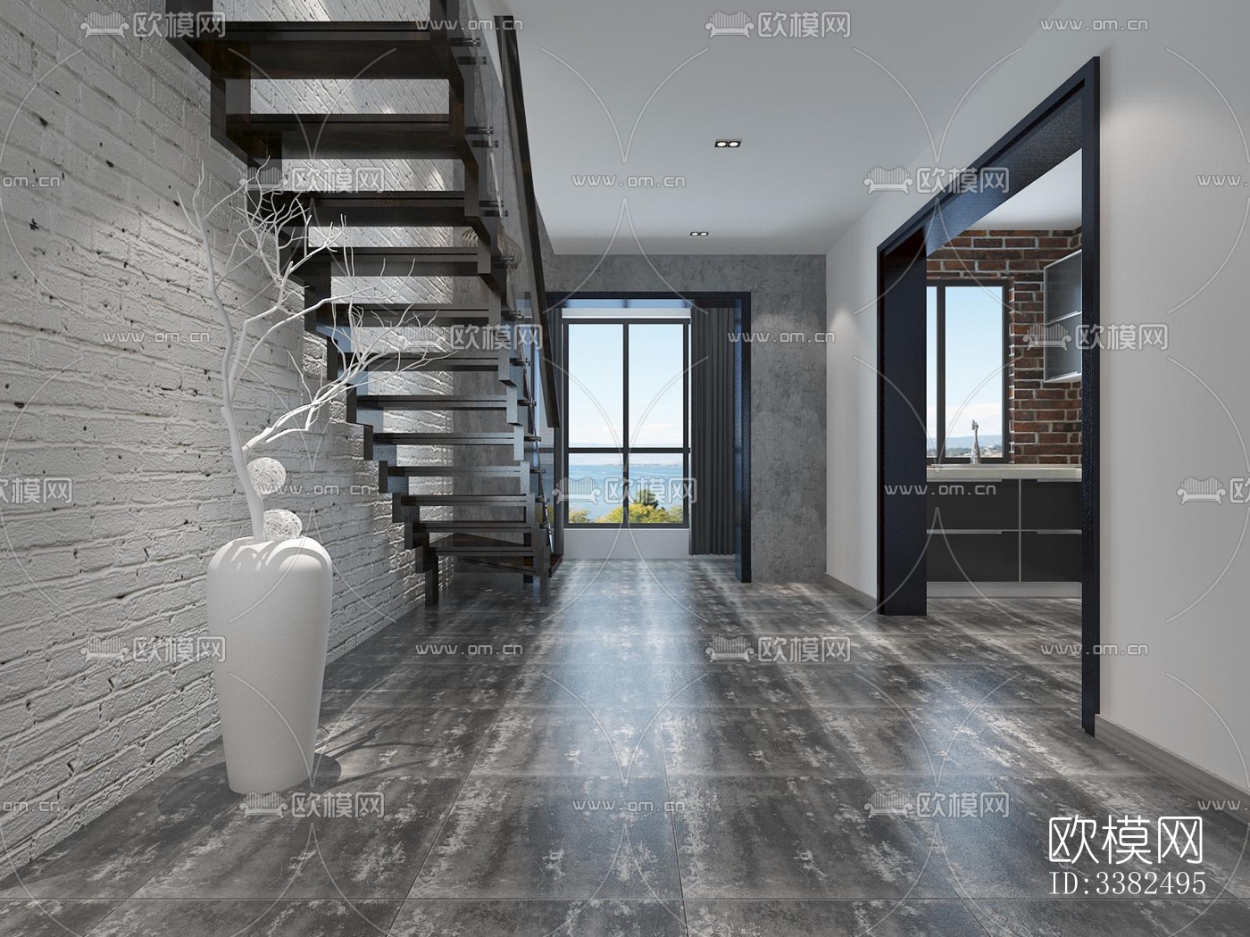 现代别墅效果图下载（渲染图8）