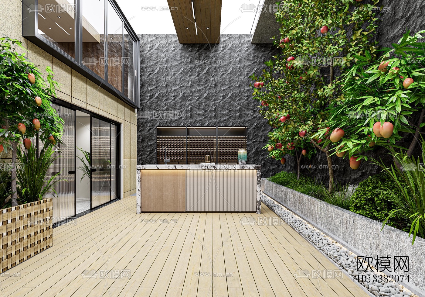 现代别墅效果图下载（渲染图3）