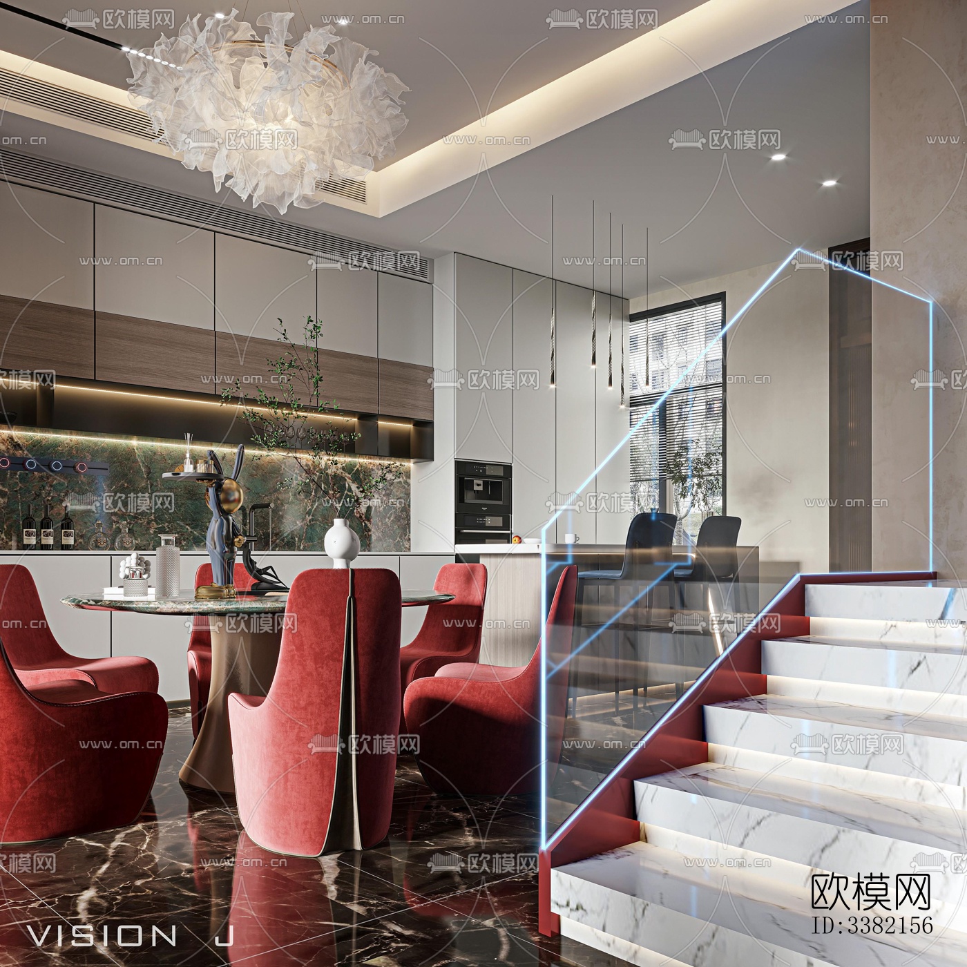 现代别墅效果图下载（渲染图12）