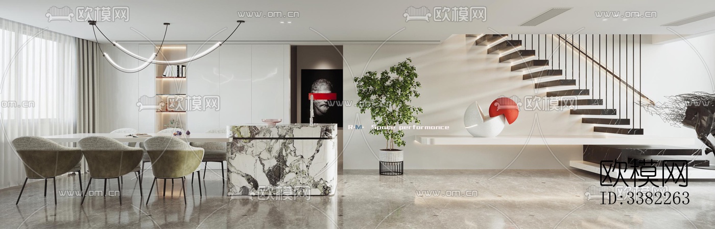 现代别墅效果图下载（渲染图6）