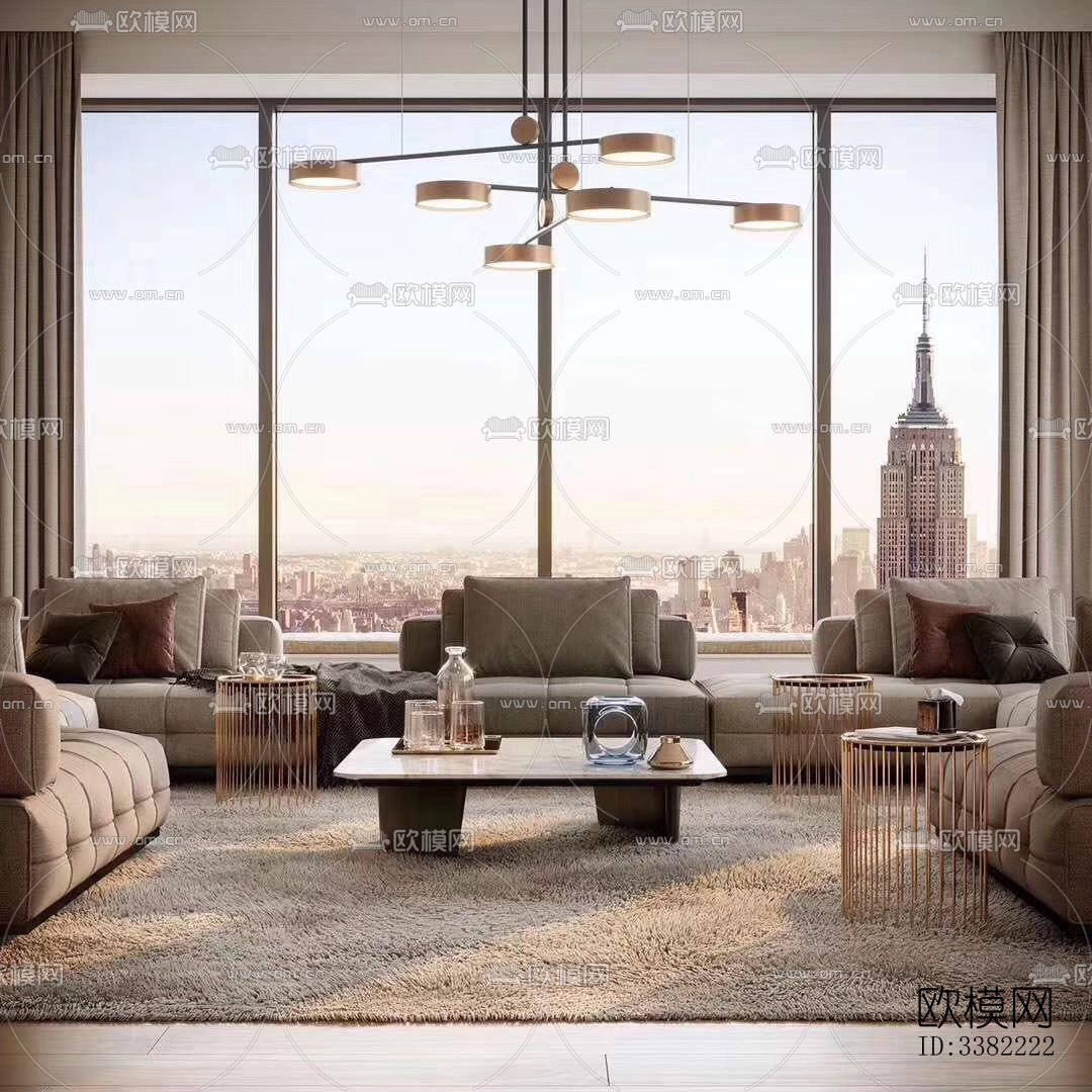 现代别墅效果图下载（渲染图5）