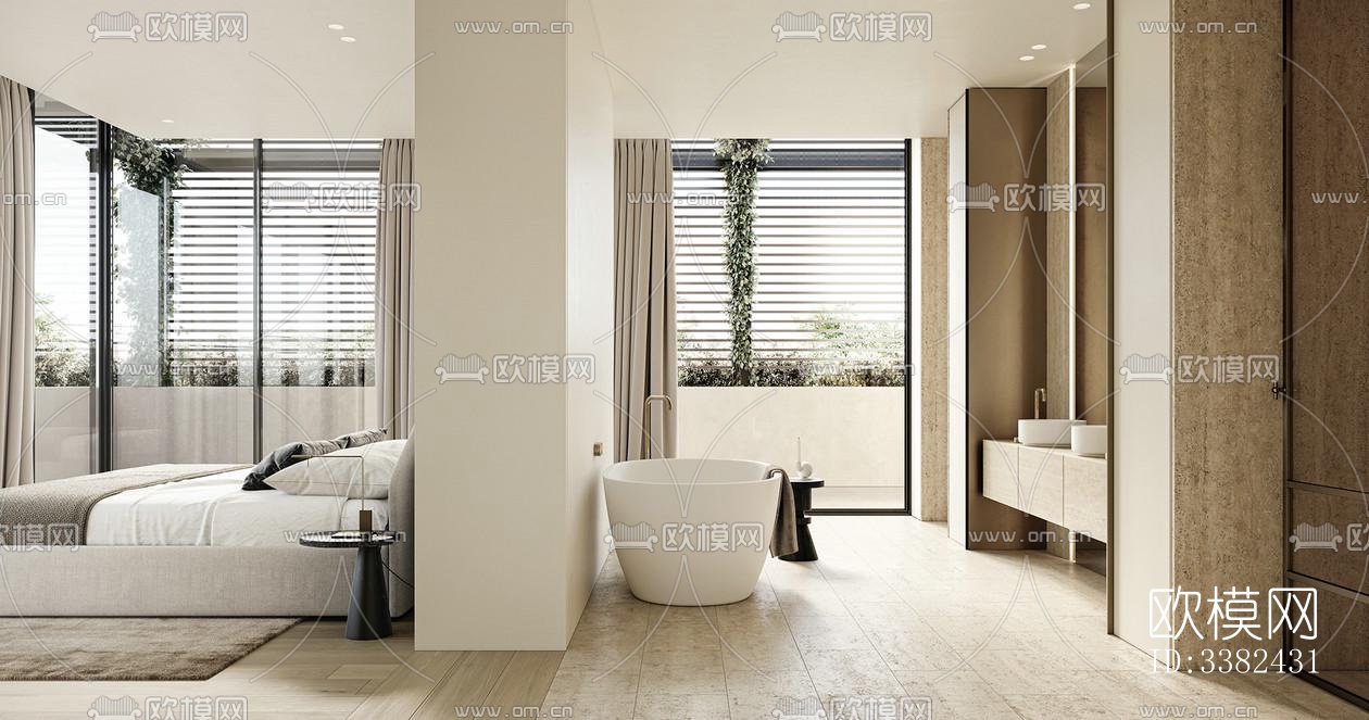 现代别墅效果图下载（渲染图8）