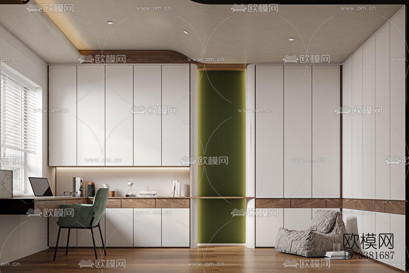 现代别墅效果图下载（渲染图3）