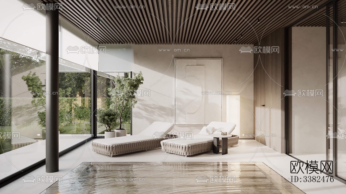 现代别墅效果图下载（渲染图8）