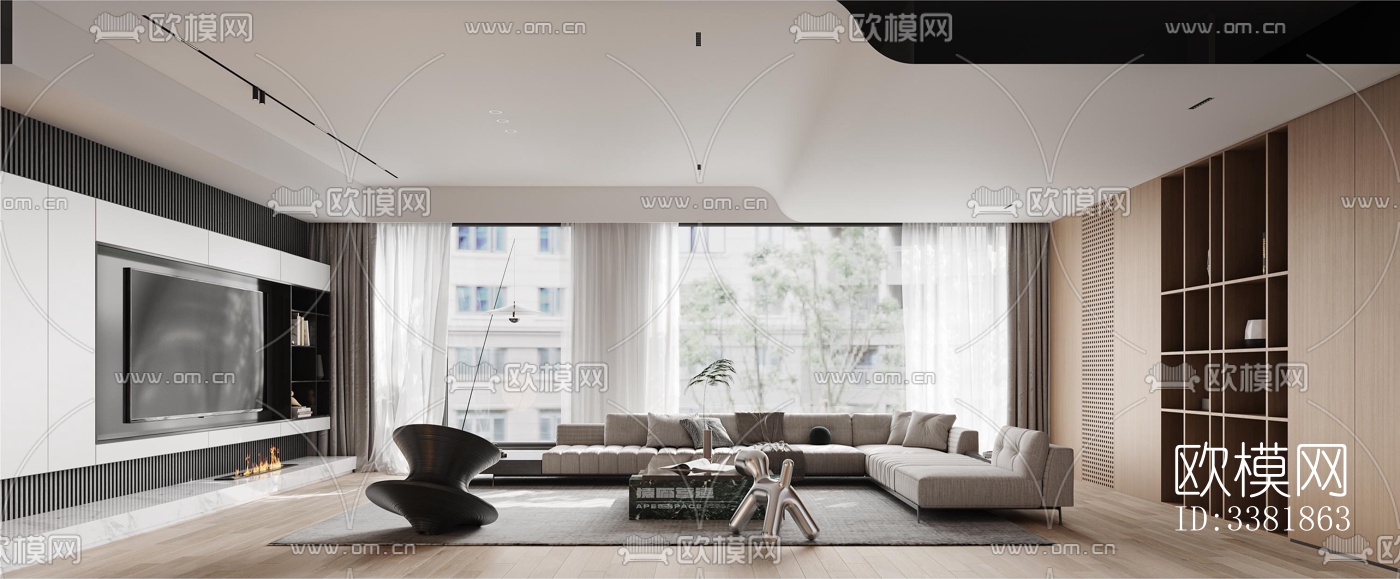 现代别墅效果图下载（渲染图10）